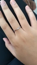 BISAER-anillo abierto Simple de Plata de Ley 925, anillos de dedo de la suerte, Circonia cúbica colorida para mujer, plata fina 925, regalo de joyería ECR714