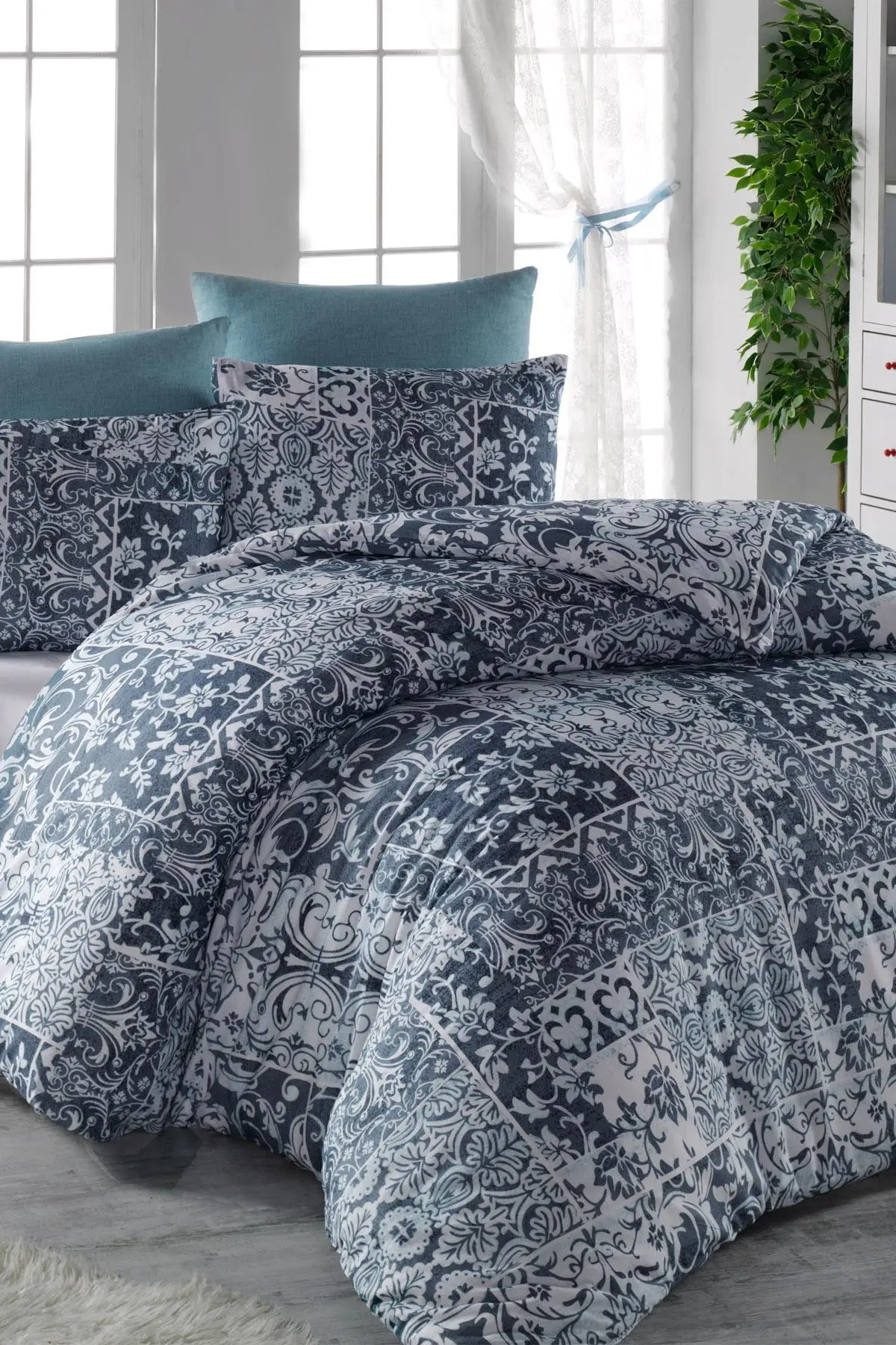 Patchwork Ranforce Tek Personality Duvet cover set
