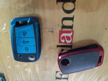 Funda para llave de coche, para Volkswagen, VW, Polo, Golf 7, MK7, Tiguan, passat, Skoda, Octavia, Kodiaq, Karoq, Seat Ateca, Leon