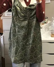 KPYTOMOA-Vestido corto con estampado de Cachemira y lazo para Mujer, minivestido Vintage con escote en V y Tirantes ajustables, 2021