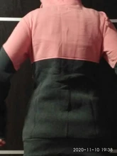 Hoodied Sweatshirt Jackets Womens Ladies Spring Patchwork Long-Style Casual Buttocks