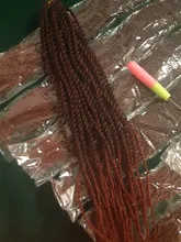 Trenzas de ganchillo para mujer, cabello sintético de color negro, ombré, marrón, senegalés, 30 hebras