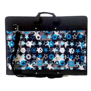 Folder with zipper velmozha artist A2 fabric "stars" volumetric, 2 pockets, belt
Folder with zipper velmozha artist A2 fabric "stars" volumetric, 2 pockets, belt