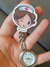 Reloj de bolsillo con colgante de Clip de dibujos animados para hombre y mujer, cronógrafo médico, regalo, novedad de 2019