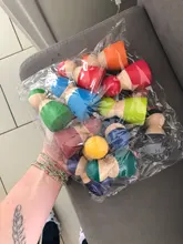 Bloques de construcción de arcoíris de madera para niños, juguetes de apilamiento de arcoíris, bolas, juguete educativo Montessori