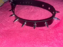 Gargantilla gótica de cuero sintético Unisex para hombre y mujer, remache de punta, joyería de collares Punk, regalo de piel sintética, joyería para fiesta