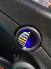 Uds 3D epoxi de cristal Interior del coche tirar adhesivo de manija para BMW MINI COOPER R56 R55 R60 R61 compatriota F55 F56 F60 estilo de coche