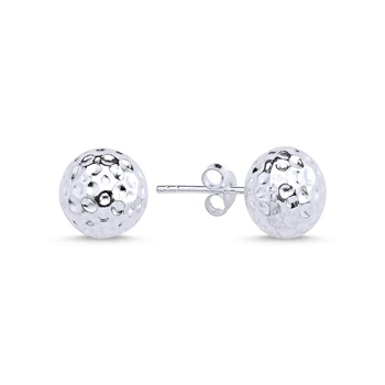 KUTAYDAN 10mm Forged Ball Earrings 925 Sterling Silver
KUTAYDAN 10mm Forged Ball Earrings 925 Sterling Silver