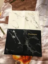 Funda de pasaporte para hombre y mujer, de cuero sintético, estilo de mármol, tarjetero de viaje, porta pasaporte, paquete, BILLETERA, bolso