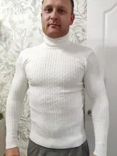 Otoño nuevo sólido jersey de colores de los hombres suéter de cuello alto vestido de invierno de alta elasticidad Slim jersey de los hombres, de los hombres 7873