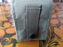 Bolsa Molle militar de combate Airsoft al aire libre, bolsa táctica de una sola pistola, bolso para linterna, funda de camuflaje para caza