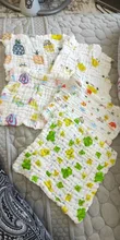 5 unids/lote bebé Pañuelo cuadrado diseño de frutas toalla 28x28cm muselina de algodón bebé Toalla de cara paño de limpieza