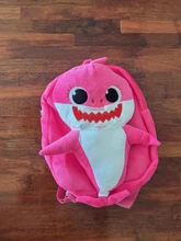 Mochila escolar de felpa de tiburón para niños, morral escolar de dibujos animados de 1 a 5 años, para guardería