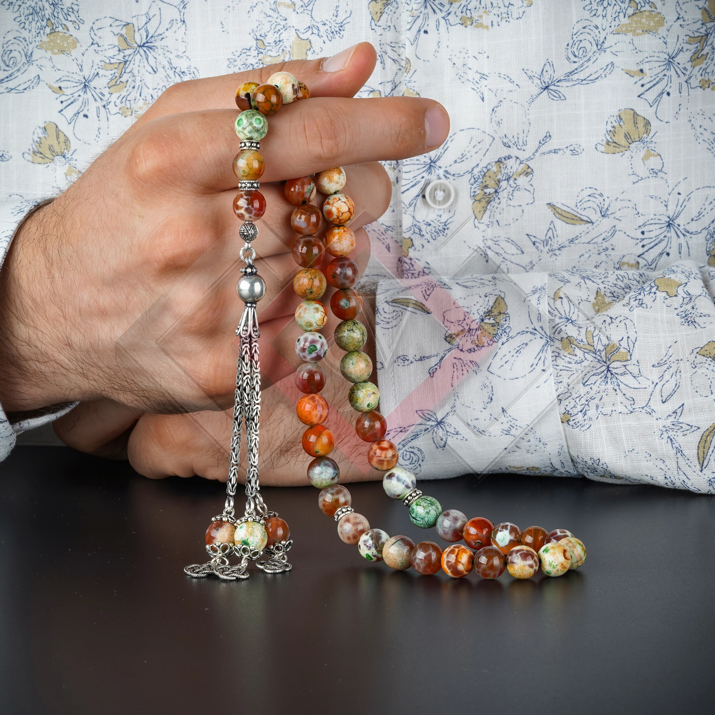 Rosary15 & 45 Beads Silver 925 .. 100% Natural Agate Stone 10 mm .. Guaranteed High Quality .. Turkish Jewelry
Rosary15 & 45 Beads Silver 925 .. 100% Natural Agate Stone 10 mm .. Guaranteed High Quality .. Turkish Jewelry