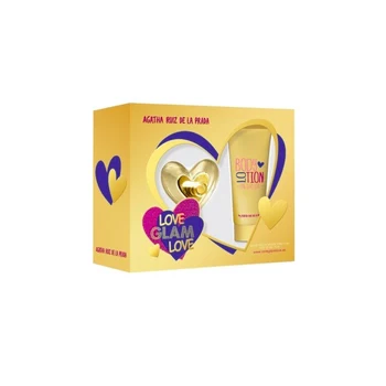 

Agatha Ruiz de la Prada Case Cologne "Love Glam Love" , 50 ml, with vaporizer, more body lotion 100 ml, women colony