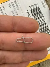 Rompin 100 Uds 000-5 # Pesca bien enganchado broche de presión de acero inoxidable 304 de Pesca barril giratoria atraer conector accesorios de Pesca