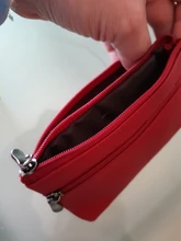 Nuevo cuero genuino de piel de vaca y PU billetera de mujer moneda monedero cremallera pequeña bolsas de dinero dama bolsa titular de la tarjeta con Llave de Anillo