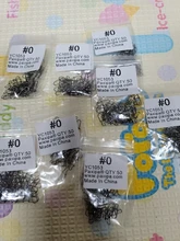 Broches de pesca de acero inoxidable, Clips de cierre, accesorios de conector de seguridad, aparejos para señuelos, ganchos, 500 Uds.