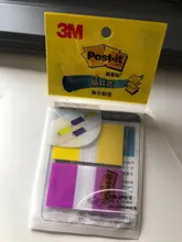 Etiqueta indicadora de gran tamaño, notas adhesivas de índice de 2 colores, clasificación, almohadilla de notas, marca grande, fiable, 3M, 25mm x 44mm