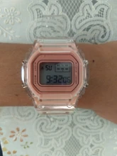 Reloj deportivo Digital para hombre y mujer, cronógrafo de pulsera transparente, informal, dorado, regalo para amantes, para niños y mujeres