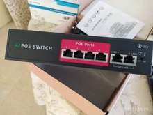 MISECU-Conmutador POE de red para sistema inalámbrico de cámara AP/CCTV, interruptor de 48V con 4/8 puertos, 10/100 Mbps, Ethernet y IEEE 802.3 af/at para cámara IP
