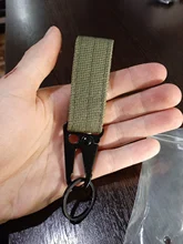 Mosquetón de alta resistencia llave de Nylon gancho MOLLE Correa hebilla colgante sistema hebilla de cinturón colgante Camping y senderismo y accesorios