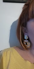 JIOFREE-pendientes de clip de Metal Estilo Vintage PUNK para mujer, aretes, Clips, Color dorado geométrico