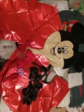 Suministros de fiesta con imagen de Mickey Mouse para niños, decoración de fiesta de cumpleaños, globo colgante, suministros de hombro para bebé, nacimiento