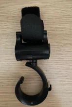 Colgador de bolsas para el carrito del bebé, accesorio para el coche del niño para colgar o cargar maletines o bolsas con rotación de 360 grados por 2 unidades