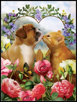 Embroidery Counted Cross Stitch Kits Needlework - Crafts 14 ct Aida Color DIY ART Handmade Decor - Love Conquers All
Embroidery Counted Cross Stitch Kits Needlework - Crafts 14 ct Aida Color DIY ART Handmade Decor - Love Conquers All
