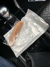 Cepillo de pelo y peine para bebé recién nacido, cepillo de madera, peine de lana Natural, peine infantil portátil, masajeador de cabeza para el cuidado del bebé, 1 ud.