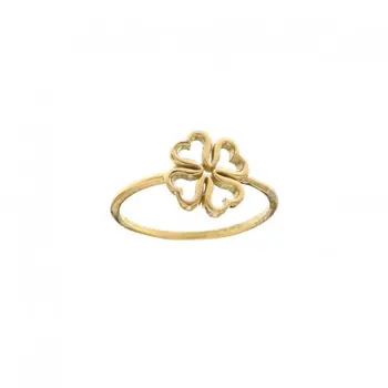 Four Leaf Clover Ring Women Gold Yellow 803321734421 
Four Leaf Clover Ring Women Gold Yellow 803321734421