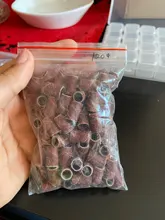 Bandas de limado de manicura, banda de lijado de cabeza de lijado para arte de uñas, 80, 120 y 180 pulgadas, 100 Uds.