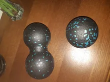 Lacrosse-pelota de masaje de cacahuete, bola ligera de alta densidad para Fitness, ejercicio de Fascia corporal, alivia el dolor, Yoga