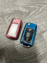 TPU car key cover case shell fob for VW Golf Bora Jetta POLO GOLF Passat For Skoda Octavia