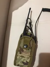 Bolsa de bolsillo para walkie-talkie de caza, bolsa de soporte para deportes tácticos, militar, Molle, nailon, Radio, revistas Mag