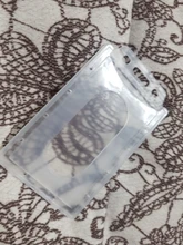 5 uds transparente Vertical de plástico duro ID acceso cubierta de la tarjeta caso tarjeta de crédito titular de la placa de doble lado tarjeta funda, soporte