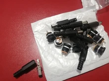 Female Jack Connector Plugs Screw-Nut Panel-Mount Power-Socket Plastic Dc022 Dc 10PCS