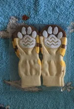 Calcetines antideslizantes para perros grandes, de algodón abrigado y suave, de punto, antideslizante, para interior