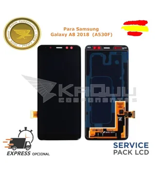 Screen full touch lcd without frame for Samsung Galaxy A8 2018 SM-A530F black SERVICE PACK
Screen full touch lcd without frame for Samsung Galaxy A8 2018 SM-A530F black SERVICE PACK