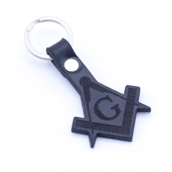 

Freemason Masonic G keychain leather key ring key chain Schlüsselring porte-cles portachiavi laser cut Size: 50x35x3mm