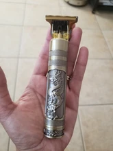 Maquinilla para afeitado de cabeza T recargable, recortadora t-outliner, afeitadora de peluquero, Vintage, inalámbrica, corte de pelo, hombre