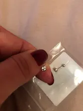 1PC de moda CZ 3 Prong Cartílago del trago de Plata de Ley 925 pendientes de cristal de circón joyas piercings pendientes oro claro boucle