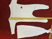 Conjunto de ropa de utilería para recién nacidos, Pelele con pies y botones, 2 uds.