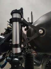 Soporte para el faro delantero de la motocicleta abrazadera de montaje de 39mm-41mm CNC tenedor tubo Spotlight Holder para Harley Cafe Racer Chopper Bobber Universal