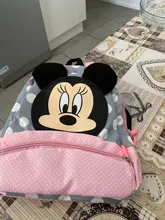 Mochila de dibujos animados de Disney para niños y niñas, preciosa mochila escolar de Minnie, Mickey Mouse, regalo para niños