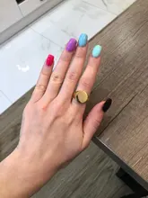 Anillo de acero inoxidable personalizado para mujer, sello de letra con parte superior redonda gruesa, Punk, joyería de moda