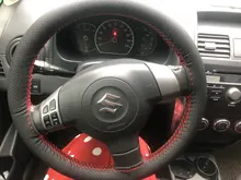 Braid-Cover Steering-Wheel Artificial-Leather Car with Needles And Thread Soft-Texture