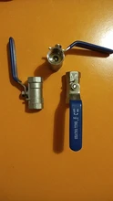 1pc válvula de bola, mujer de acero inoxidable roscado BallValve SS304 BSP 1/4 3/8 1/2 3/4 1 -1/4 1-1/2