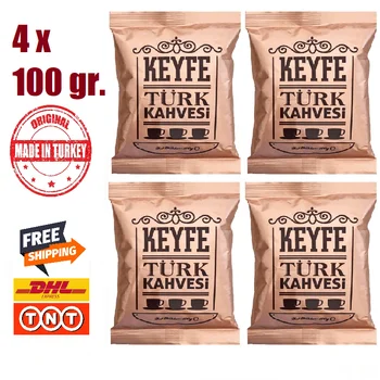 TURKISH COFFEE 4x100 Gr. ROASTED PURE GROUND %100 DELICIOUS & FRESH TURKISH COFFEE "KEYFE" FREE DHL/TNT EXPRESS SHIPPING
TURKISH COFFEE 4x100 Gr. ROASTED PURE GROUND %100 DELICIOUS & FRESH TURKISH COFFEE "KEYFE" FREE DHL/TNT EXPRESS SHIPPING